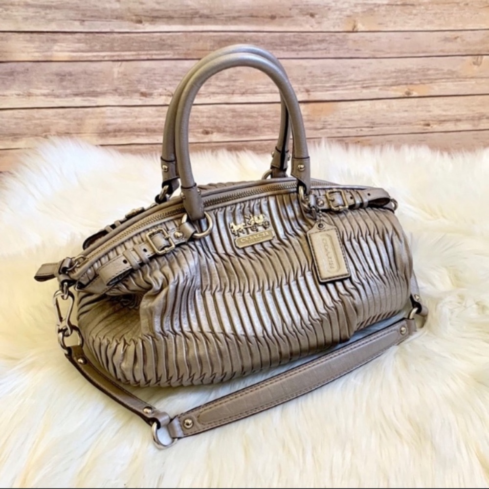 Coach Madison Gathered Leather Sofia Satchel 18620
